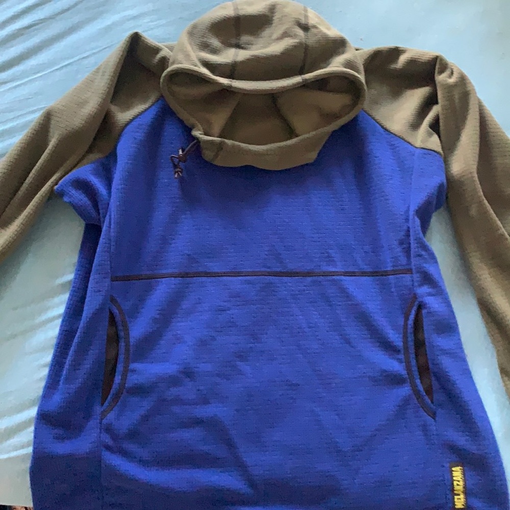 Melanzana Men’s XL Micro Grid Hoodie Surf/Thyme